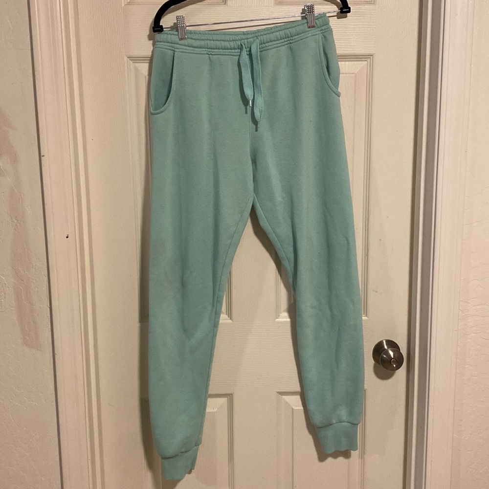 Teal turquoise sweatpants